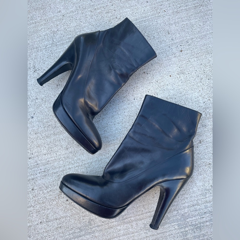 PRADA black stiletto booties